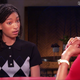(l-r) Willow Smith reacts to grandmother Adrienne Banfield-Norris